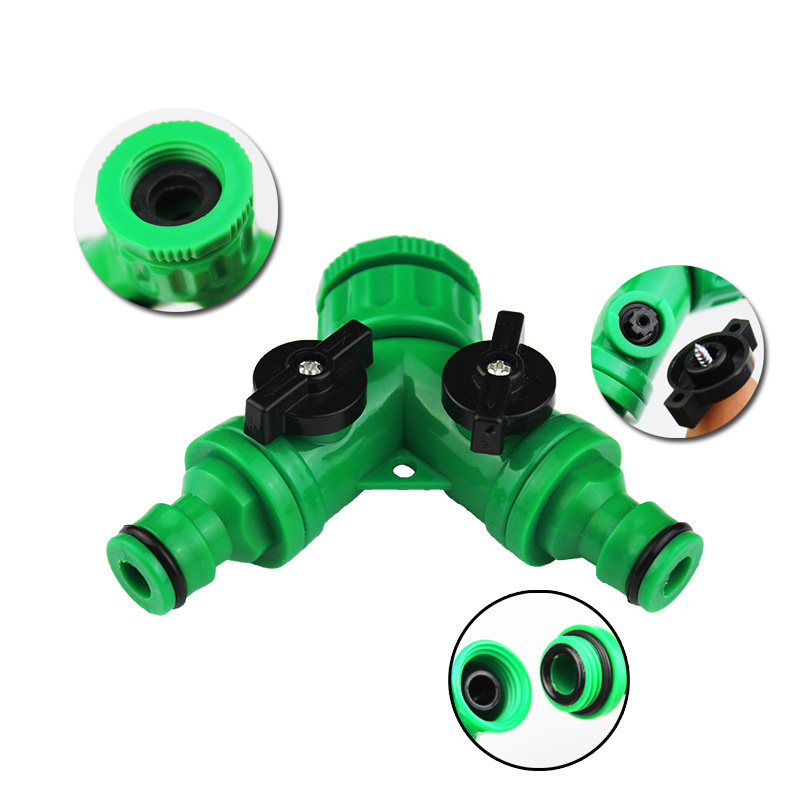 Household Faucet Diverter Water Pipe Connector Three-way Nipple Garden Irrigation Equipment Faucet Connector