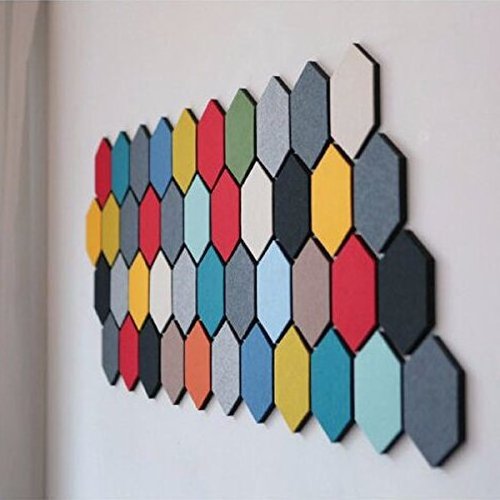 Decorative Felt Wall Panels Hexagonal Felt Wall Stickers For Home Decor