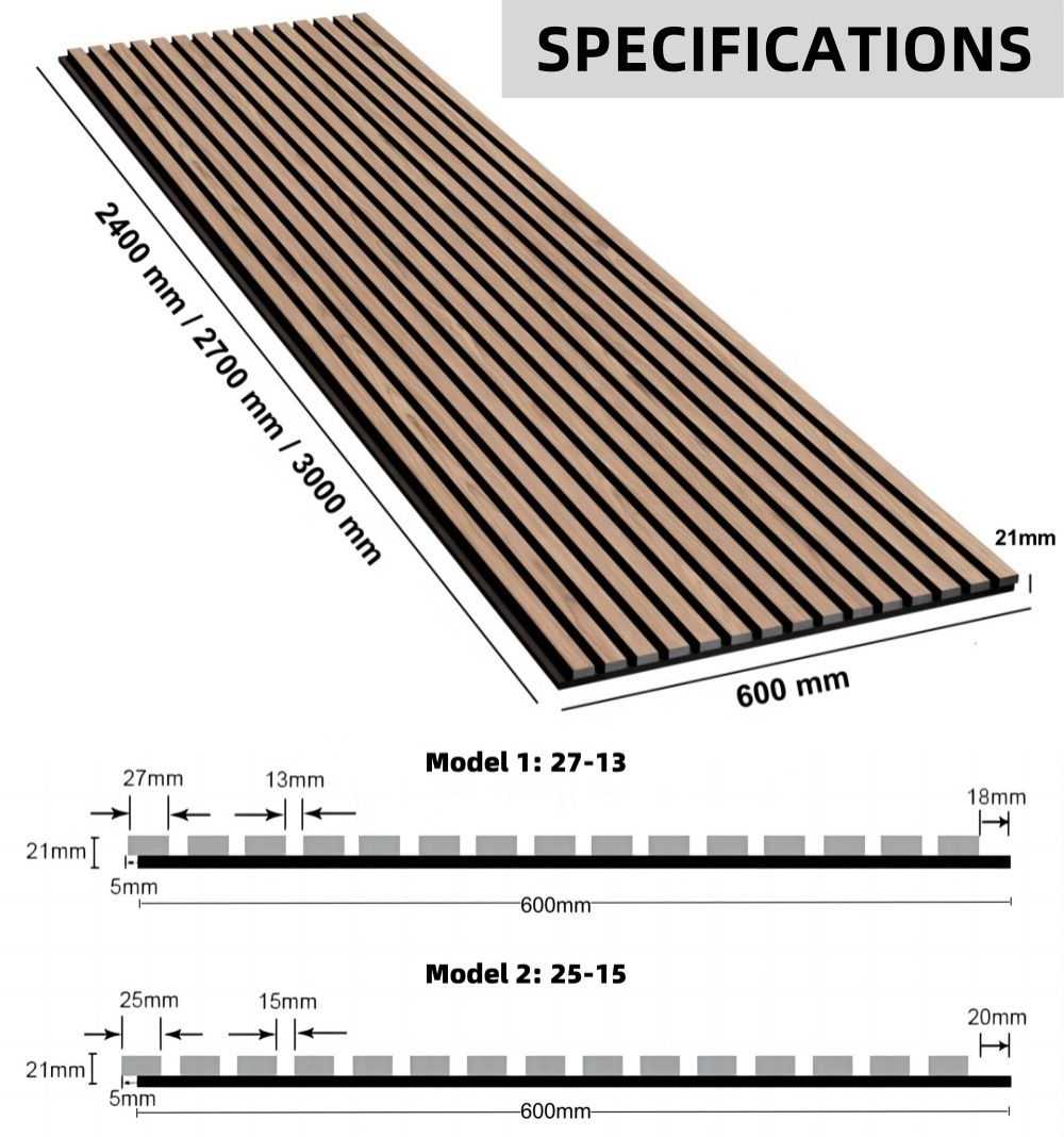 Interior Design Akupanel Decorative Sound Proof Panels Acoustic Wood Wall Veneer Slat Panels for Wall and Ceiling