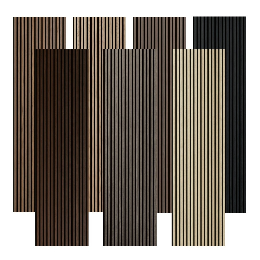 Interior Design Akupanel Decorative Sound Proof Panels Acoustic Wood Wall Veneer Slat Panels for Wall and Ceiling