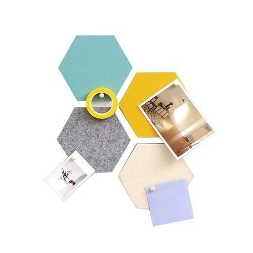 Decorative Felt Wall Panels Hexagonal Felt Wall Stickers For Home Decor