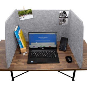 Home Office Classroom Desk Privacy Panel PET Felt Sound Absorbing Desk Divider for Reducing Noise and Visual Distractions