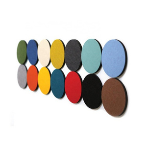 Sandwich Felt Board Circle Type Felt Memo Board for Home Wall Decoration