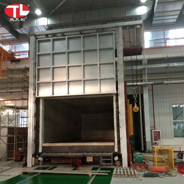 Middle scale bogie hearth electric furnace