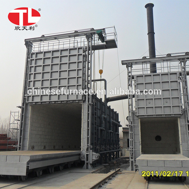 Middle scale bogie hearth electric furnace