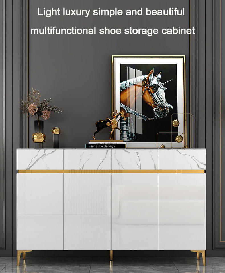 Wholesale Shoe Storage Cabinet Modern Shoe Racks Living Room Furniture Wooden Shoe Cabinet