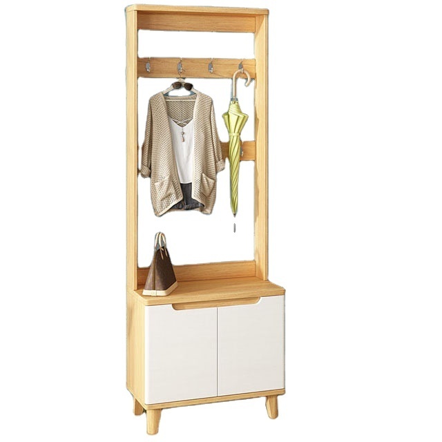 Simple style shoe rack, hanger, integrated multi-function storage cabinet, environmental protection plate shoe rack