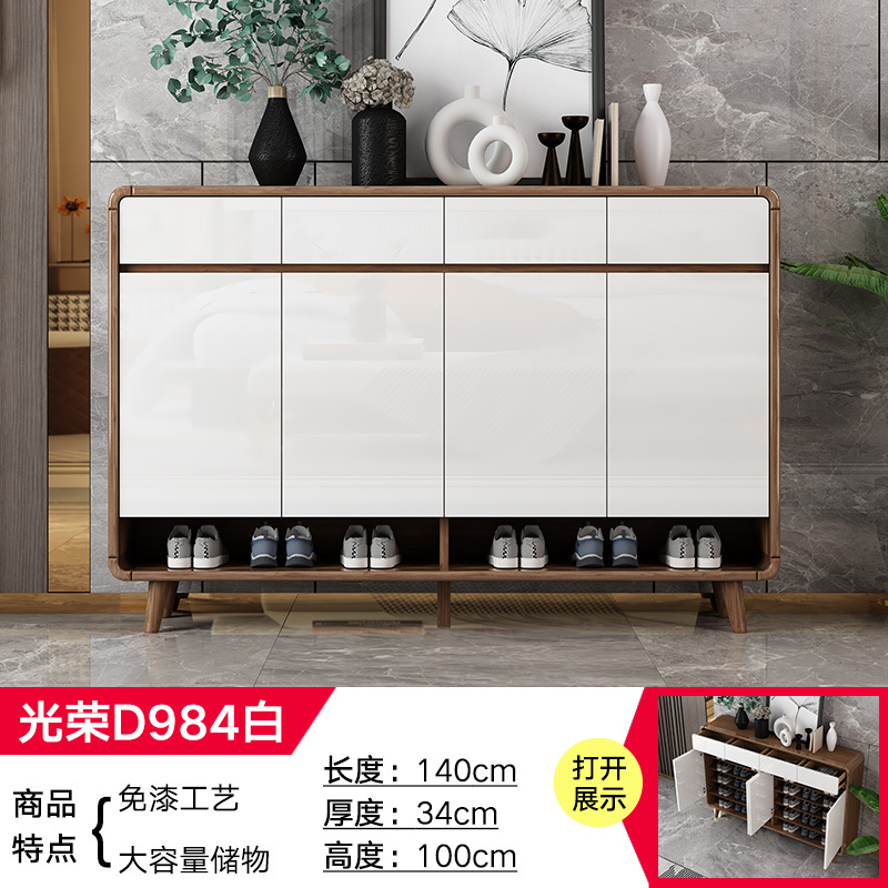 Lacquer That Bake Ark Modern Design Wooden Storage Shoes Shoe Cabinet for entrance/for entryways