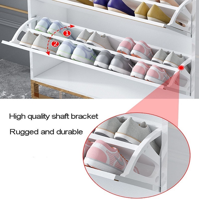 New Smart Shoe Cabinet Ultra Thin Shoe Cabinet Slim Slip Down Shoe Racks Cabinets Modern Luxury Nordic Living Room Furniture