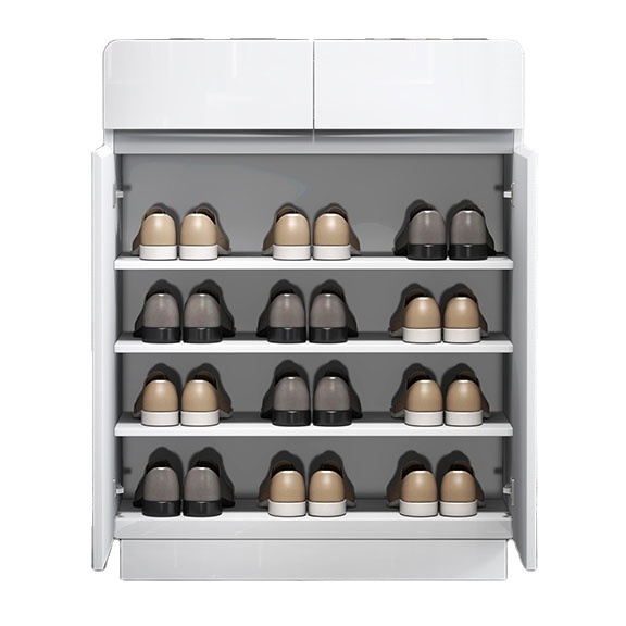 Modern and simple home entrance shoe cabinet white multifunctional living room storage cabinet storage cabinet with drawers