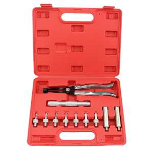 Valve Seal Tool Kit, 11 Pcs Valve Seal Remover Installer Kit, Valve Stem Seal Plier with Plier Driving Sockets & Drive Handle