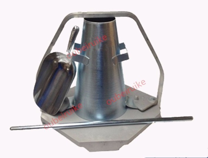 Stainless steel concrete slump cone set, concrete slump flow table for lab equipment price