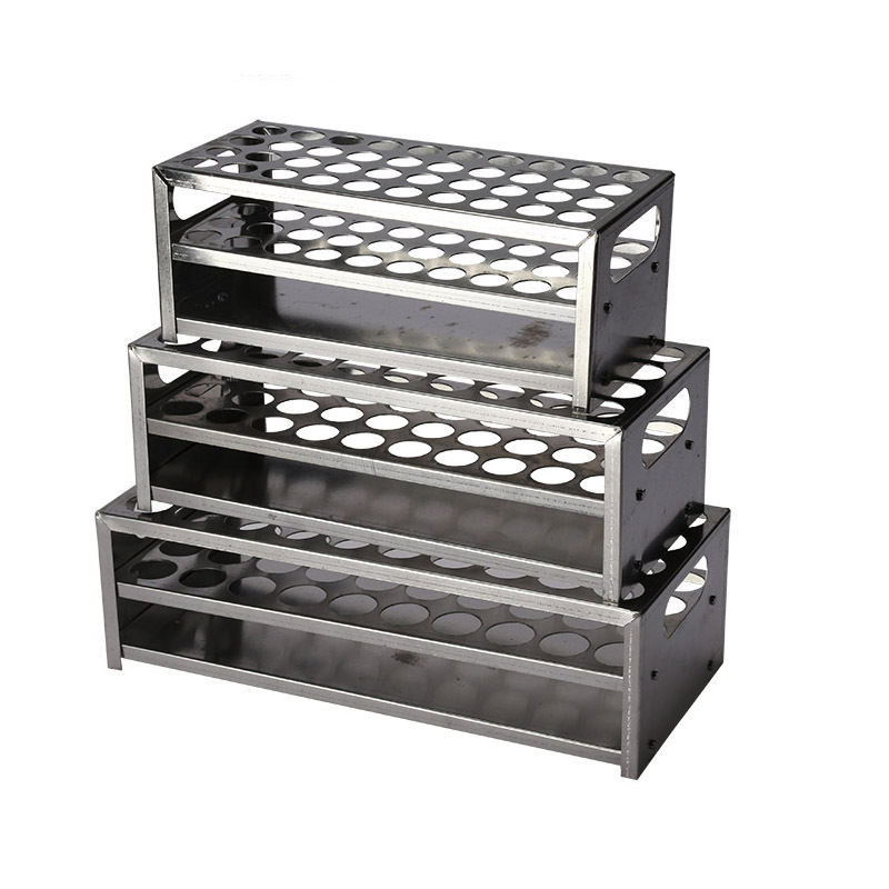 40 Holes Lab Equipment Stainless Steel Test Tube Stand Rack