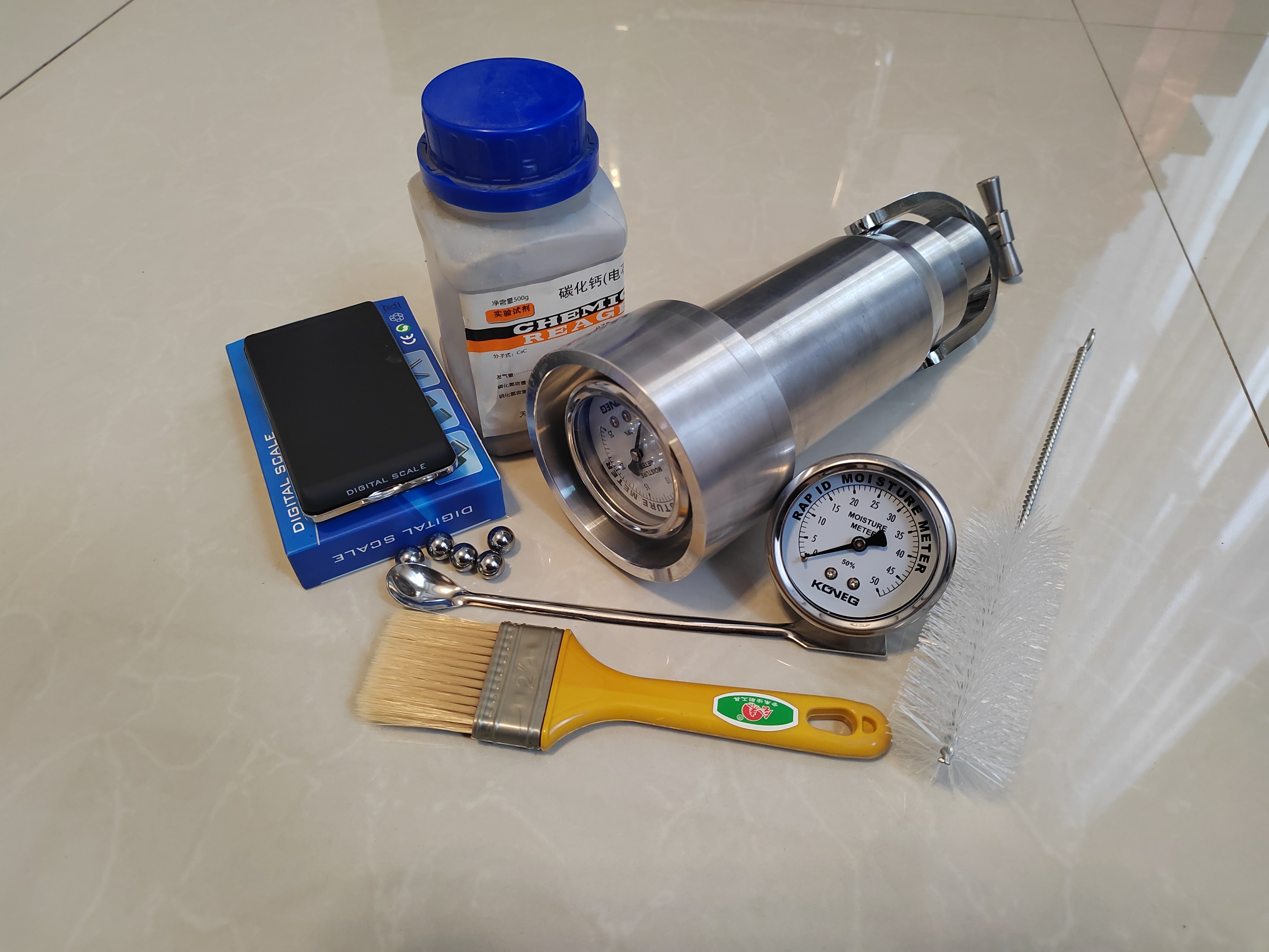 Speedy Moisture Test Device for soil, sand, clay, aggregate