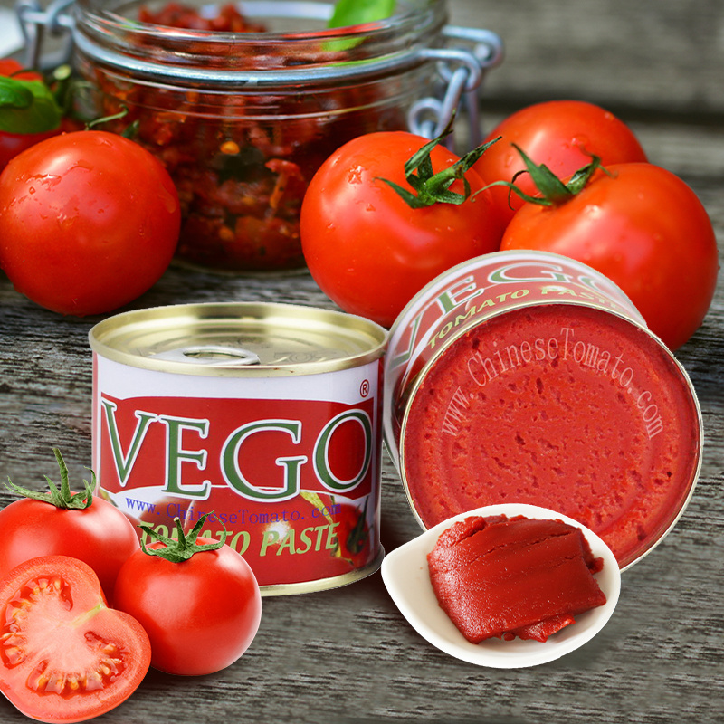 Factory Easy Open Tomato Paste in Drum Brix 36 38 28 30 Tin 2200g 400g 850g 3000g Ketchup Bag Sour Mason OEM canned tins