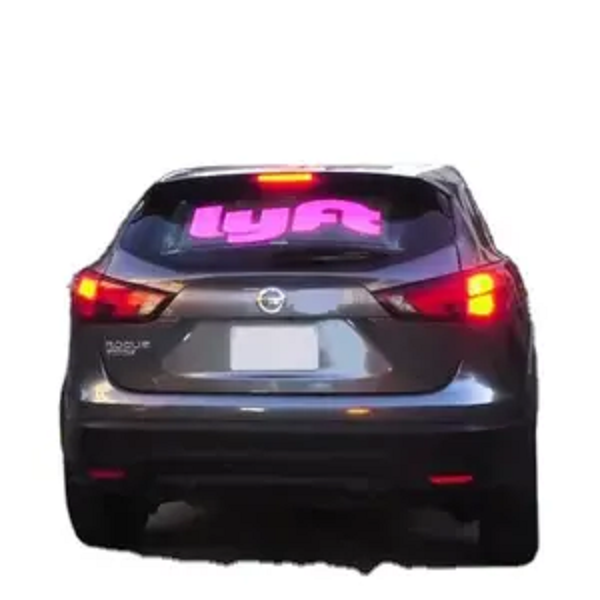 Display Board Taxi Rear Window COB LED Advertising Display Panel Transparent Full Color Wifi&4g Car Glass P7.5-3.89 Indoor 9-18v