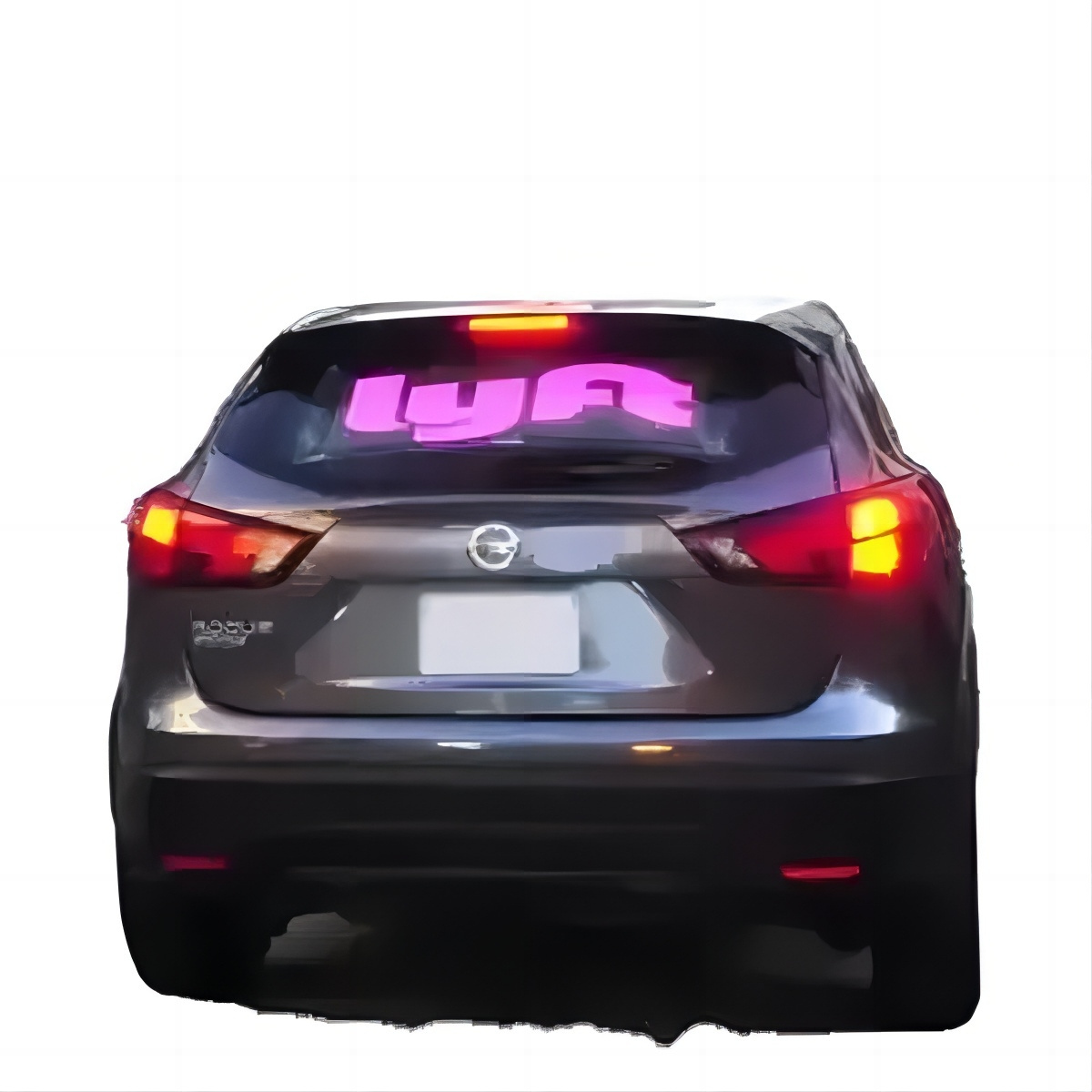 Rear Window LED Display Advertising Adhesive  Wifi&4g Display Board for Taxis Transparent CNS-P7.5-3.89 Car Glass Indoor