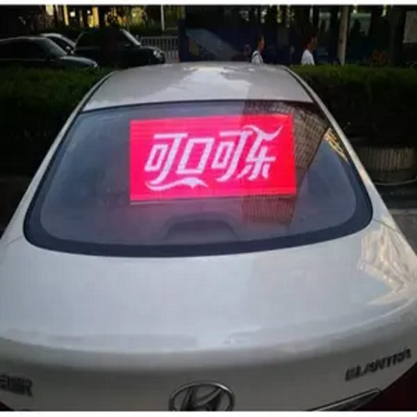 Rear Window Led Display Advertising Adhesive Transparent Car Glass CNS-P7.5-3.89 Digital Poster Indoor Flexible Led Screen