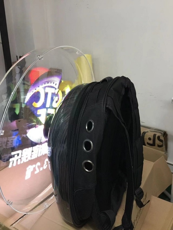 Backpack for 47cm 4blades 3D Holographic Fan APP control LED display advertising 1700cd high brightness hologram screens