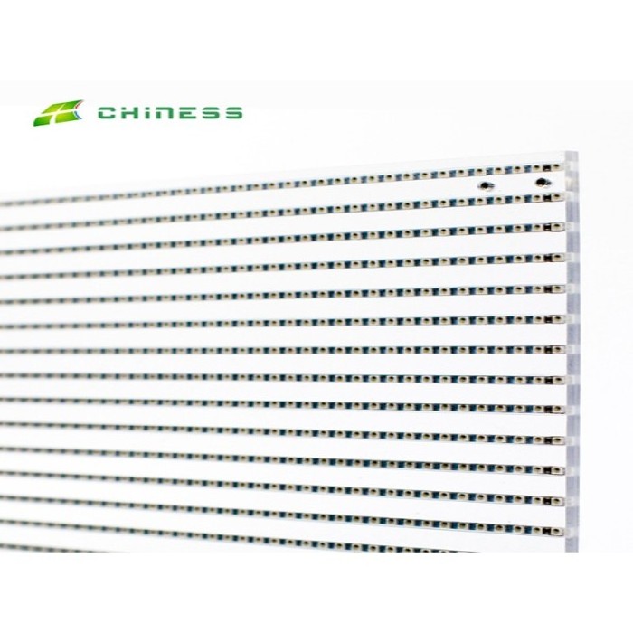 CNS-P10L Led Screen Display Indoor Outdoor Led Film Glass Flexible Transparent Led Screen Wall