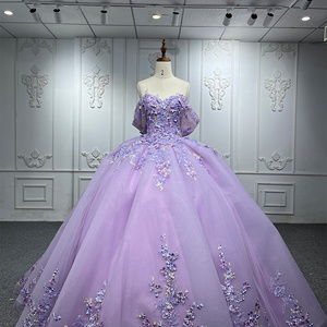 ZX-1103 Classic Formal Flower Ball Gown Quinceanera 15 Girl Dresses