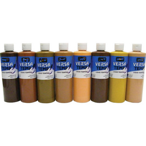 500ml /16.9 Oz 1 Pint Assorted Skin-Tone Colors Set of 8 Versatemp Tempera Paint