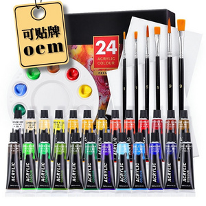 Acrylic Paint 12 24 36 Colors 12ml Acrylic Painting Hand Painted Paint Diy Waterproof Set Boxed Wholesale