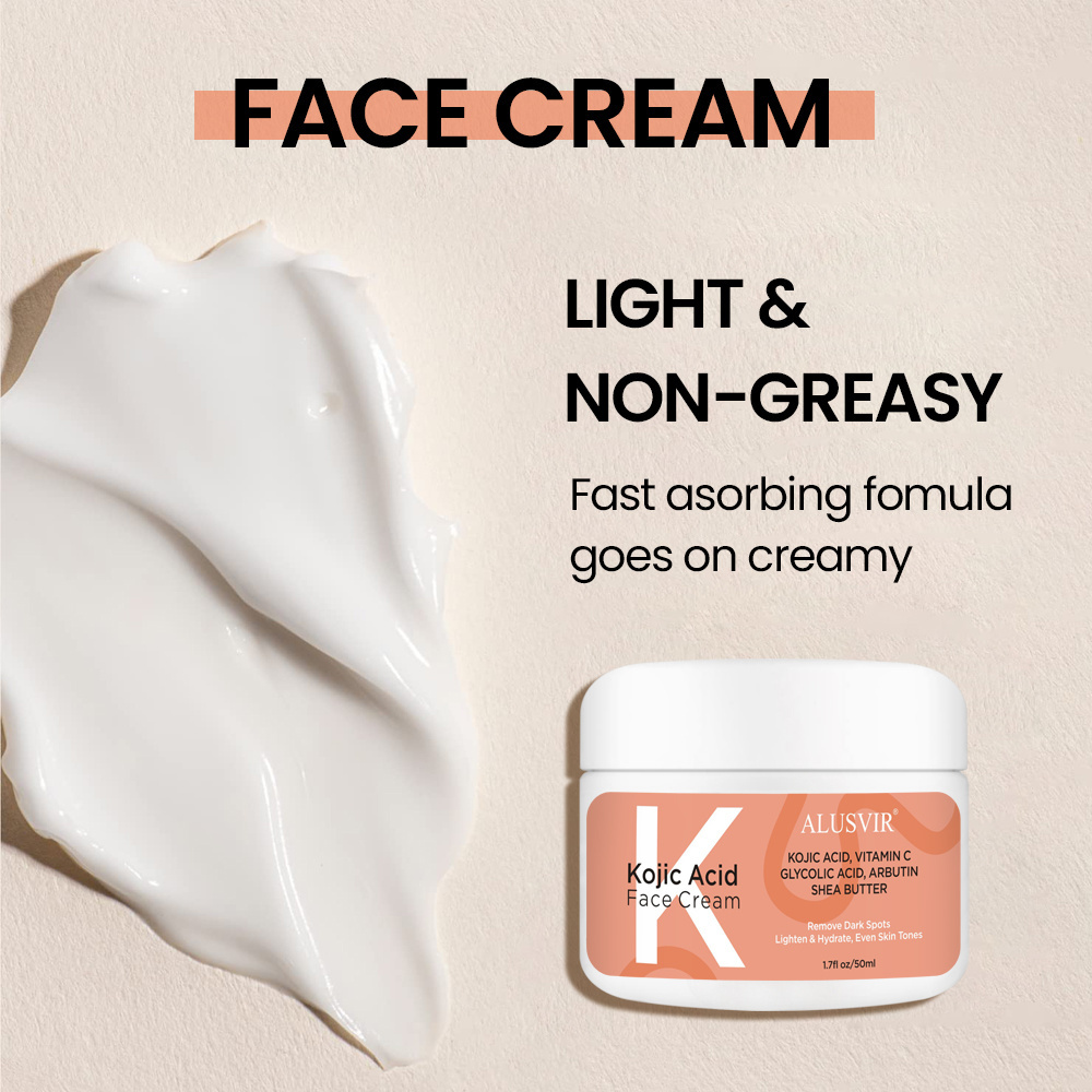 Kojic Acid Skin Strong Whitening Dark Spot Removing Bleaching Face Cream & Lotion Wholesale For Black Women Dark Skin