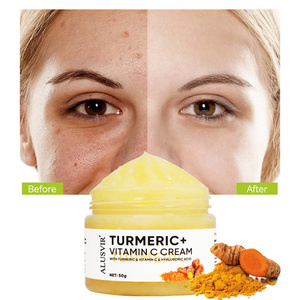 Private Label Skin Care Moisturizing Whitening Facial Cream Dark Spot Removal Brightening Turmeric Face Cream for Women Adults