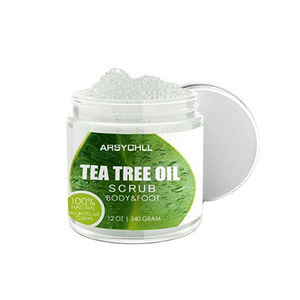 OEM Manufacturers Natural Deep Cleansing Exfoliating Tea Tree Oil Body & Foot Scrub