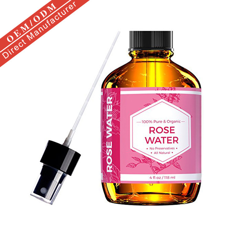 Wholesale Natural Formula Pure Organic Moroccan Rose Water Toner Spray