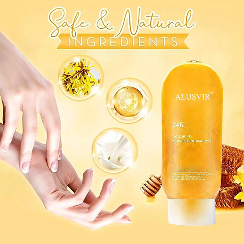 Hand cream Mask Custom Private Label Natural 24K Exfoliating moisturizing Magic Whitening Hand Care peeling off Wax Mask