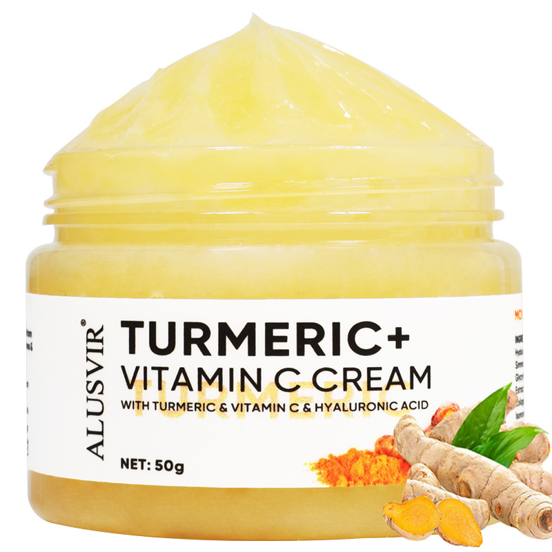 Private Label Skin Care Moisturizing Whitening Facial Cream Dark Spot Removal Brightening Turmeric Face Cream for Women Adults