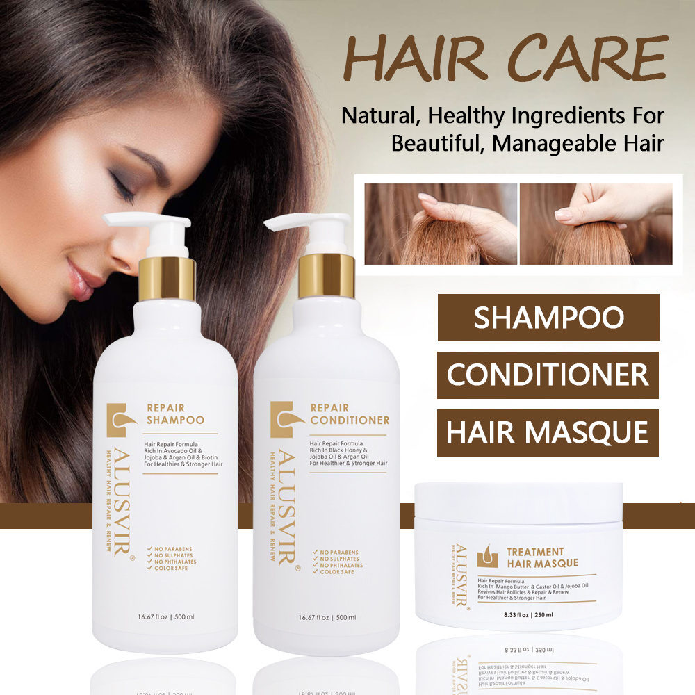 Hair Care Argan Oil Growth Shampoo Conditioner Mask Set Best Organic Natural Cream Adults Premium Kid African Product Cream Hair