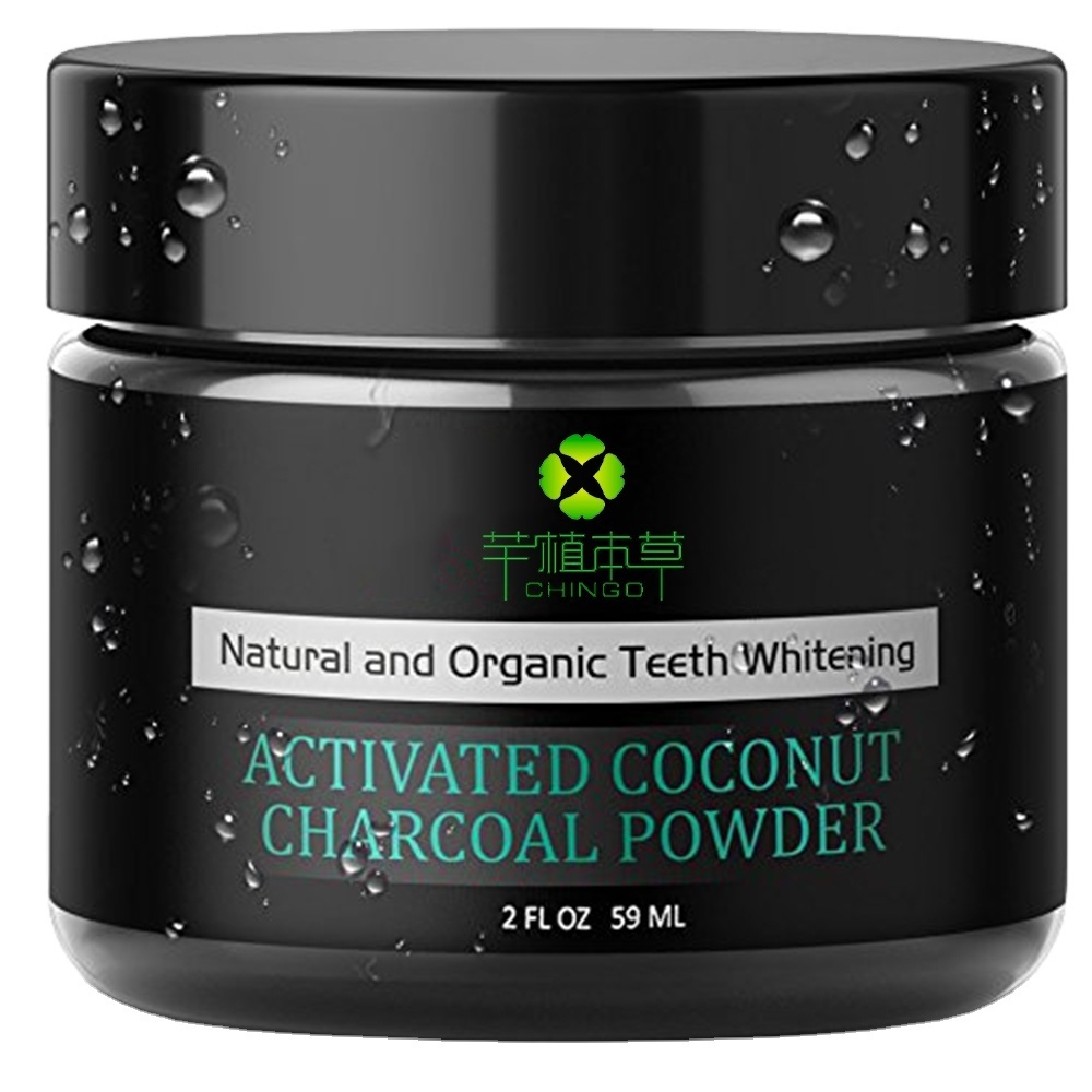 OEM 100% Natural and Organic Teeth Whitening Charcoal Powder 30g 60g 80g 100g 3-5 Days CE, GMP