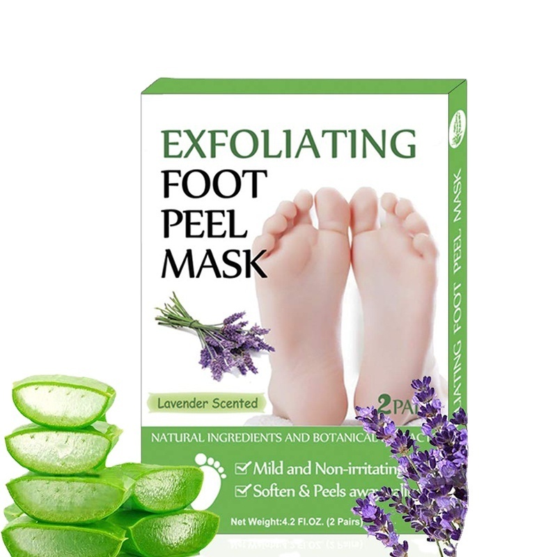 Privatr Label Custom Printed Korea Natural Collage Exfoliating Moisturizing Foot Peel Mask Peeling Socks Feet Skin Care