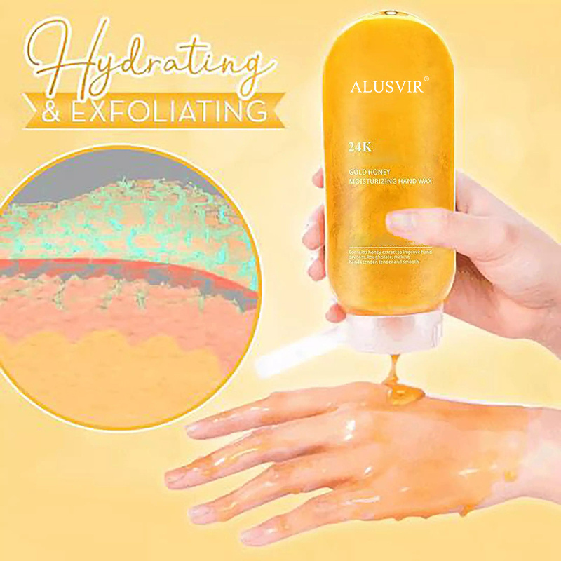 Hand cream Mask Custom Private Label Natural 24K Exfoliating moisturizing Magic Whitening Hand Care peeling off Wax Mask