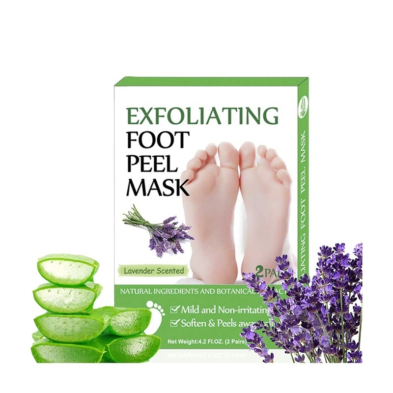 Privatr Label Custom Printed Korea Natural Collage Exfoliating Moisturizing Foot Peel Mask Peeling Socks Feet Skin Care