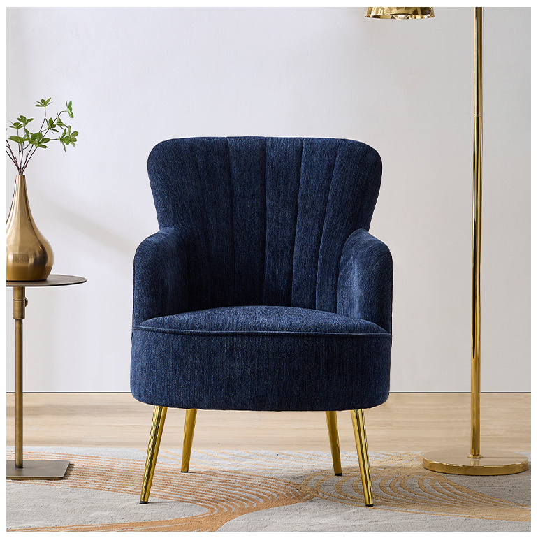 CX BLUE CHAIR Simple small apartment fabric shoe stool modern home iron shoe rack sofa bench