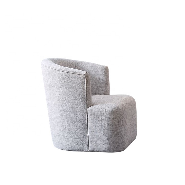 Chingxin minimalist upholstered small living room chairs grey fabric kids party chairs for home