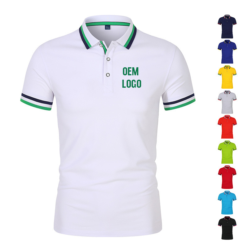 Chinjane Custom T Shirts For Men Women Cotton Polyester Blank Short Sleeve Poloshirts Golf Work Polo With Embroidered Logo