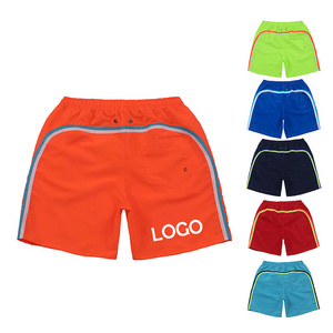 Custom Wholesale Men's Swimming Trunks Waterproof Quick Dry Sports Casual Shorts Men's Elastic Waist Shorts