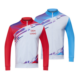 Premium Customization Sublimation Sports Casual Wrestling Mens Sports Jacket Full Zip Sweat Jackets For Men