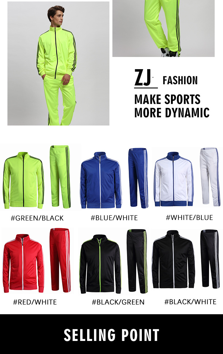 High Quality Custom Design Slim Fit Polyester Tracksuit Fitness Training Sweatsuit Suit New Track Suits