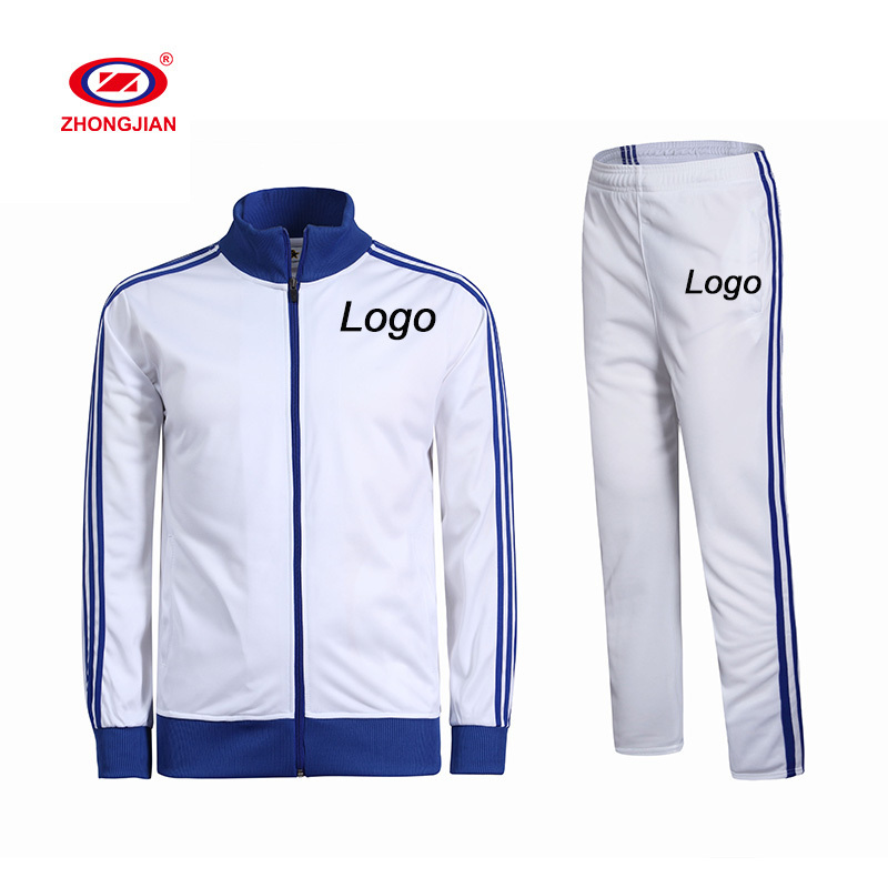 High Quality Custom Design Slim Fit Polyester Tracksuit Fitness Training Sweatsuit Suit New Track Suits