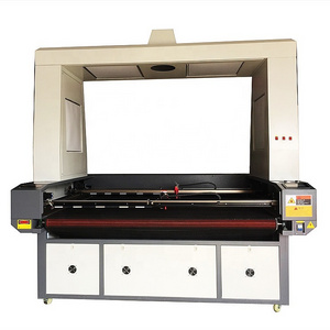 Manufacturer CCD camera Fabric CO2 laser cutting machine textile cloth cutting machine laser wood cutting machine