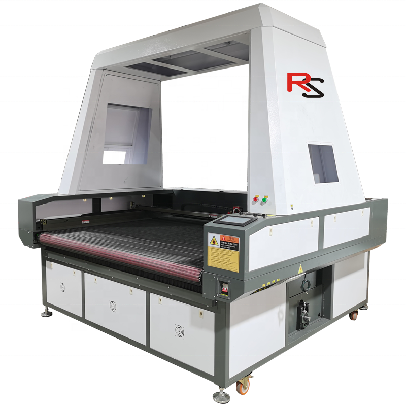 Manufacturer CCD camera Fabric CO2 laser cutting machine textile cloth cutting machine laser wood cutting machine