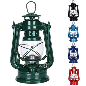 19/25cm Retro Kerosene Lamp Portable Lantern Camping Lamp Vintage Photo Props Outdoor Camping Lights Bronze Colored Oil Outdoor