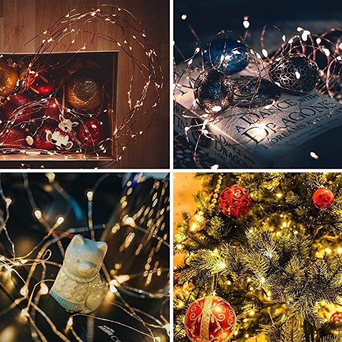 Led Strings Copper Wire 3XAA Battery Operated Christmas Wedding Party Decoration LED String Fairy Lights 2M 5M 10M 100M Holiday