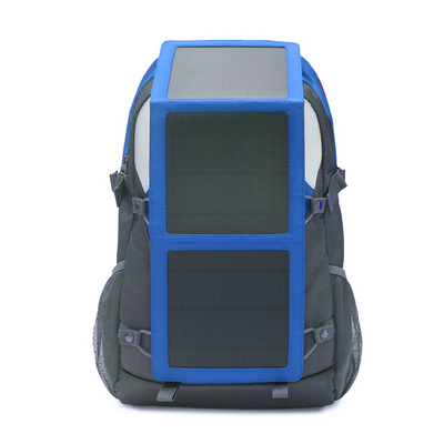 Wholesale Smart Men Solar Hiking Backpack Removable Power Panel Bag With USB Charger Travel Backpack Sport Solar Energy Backpack